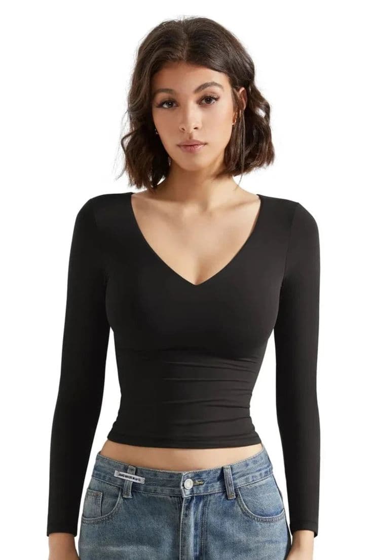 V neck top