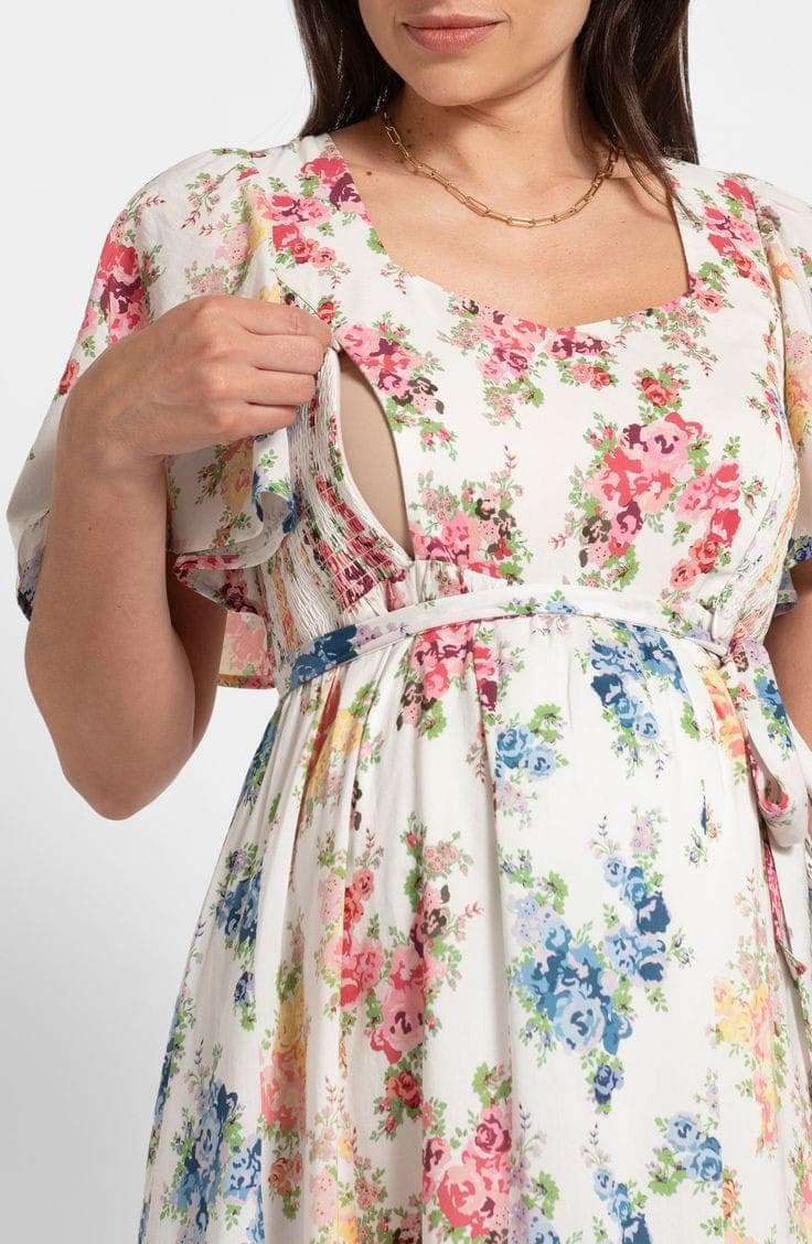 Nursing friendly dress
