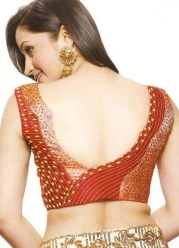 Asymmetric Back Blouse