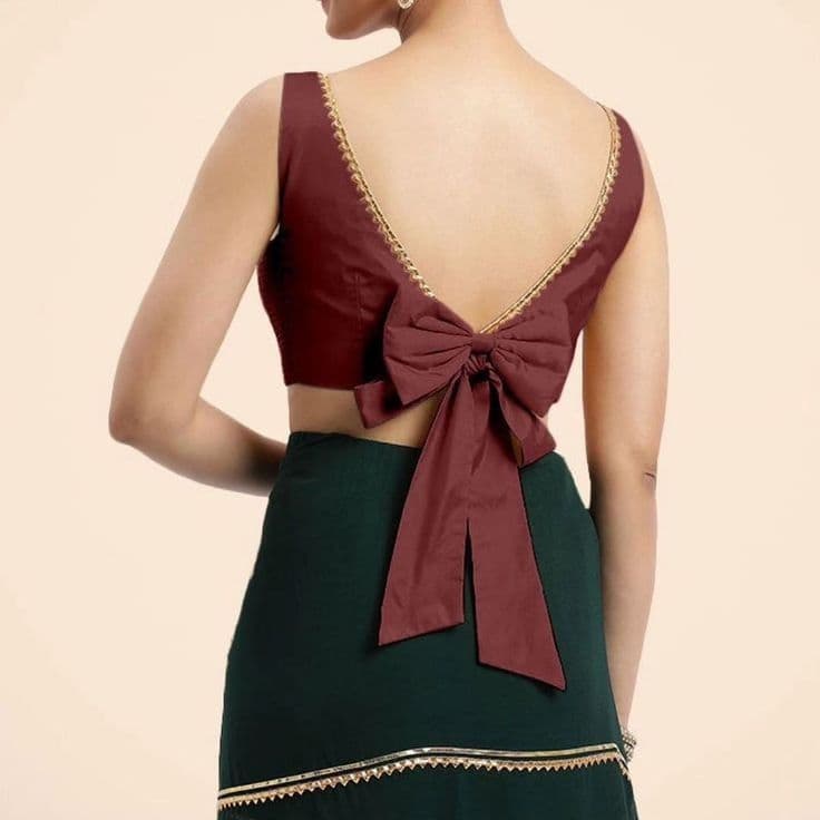 V shape Back Blouse